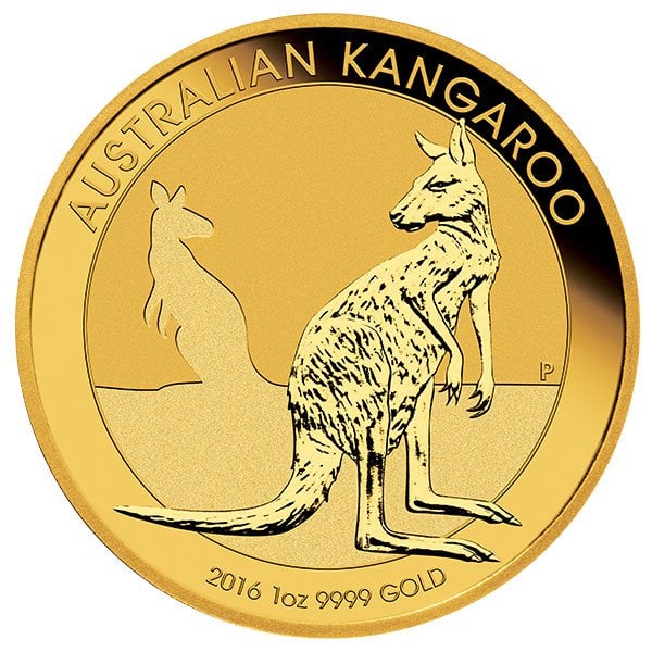 Australian Kangaroo gold bullion 1oz 2016