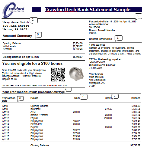 How To Read (and Understand) Your Bank Statement