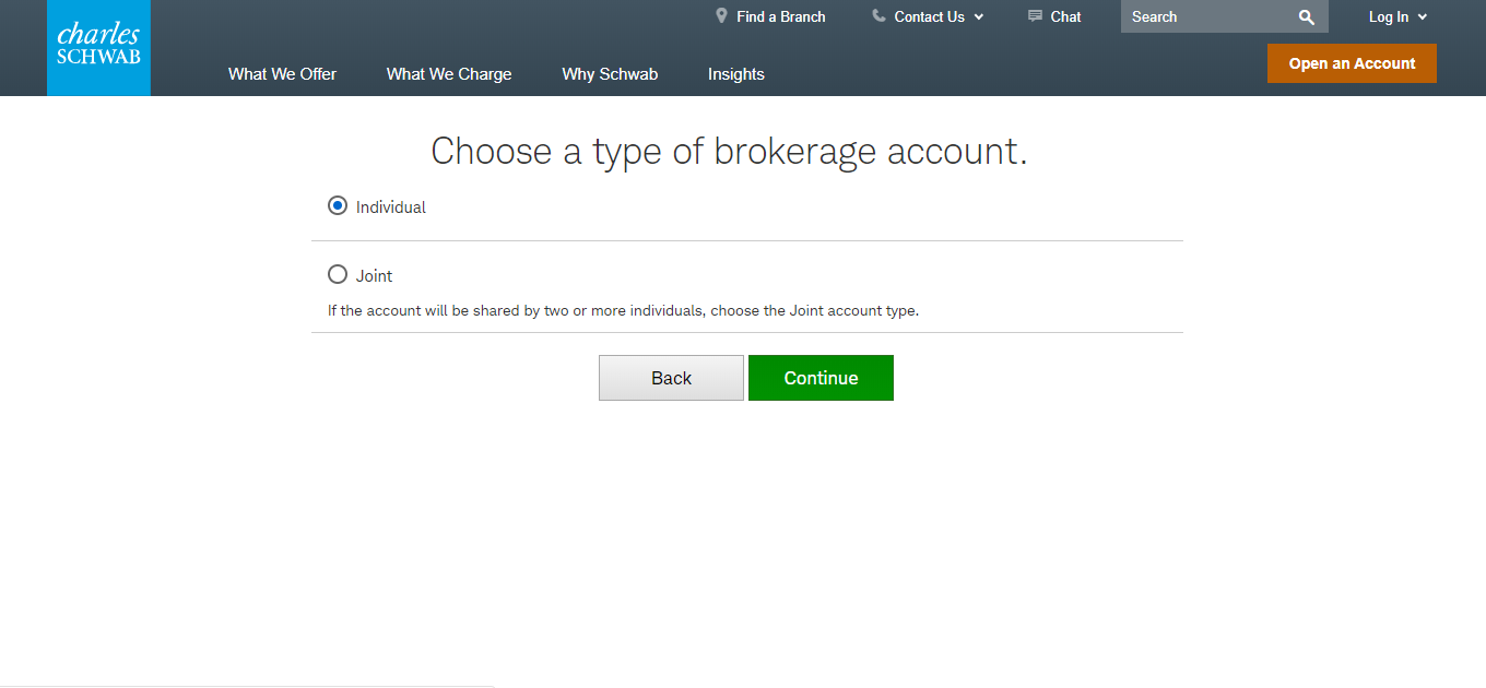 3_Charles Schwab_Choose type