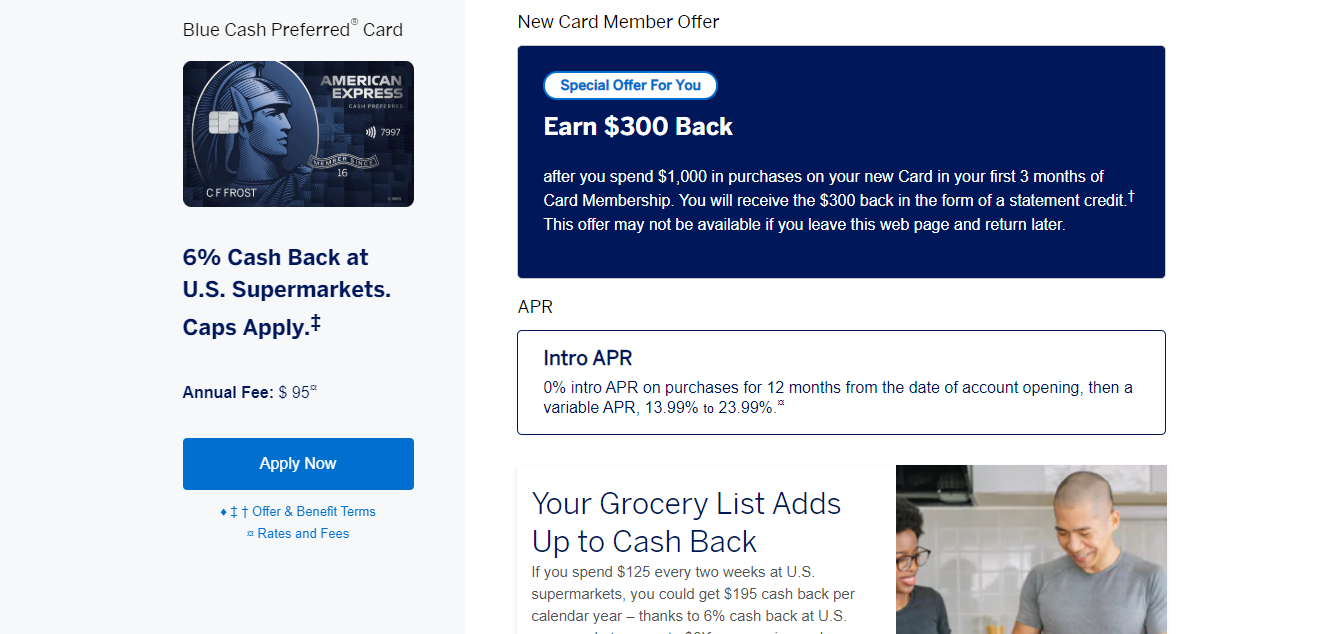 American Express Blue Cash_Apply now
