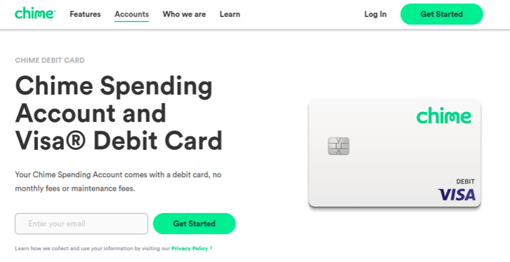 Chime builder credit card