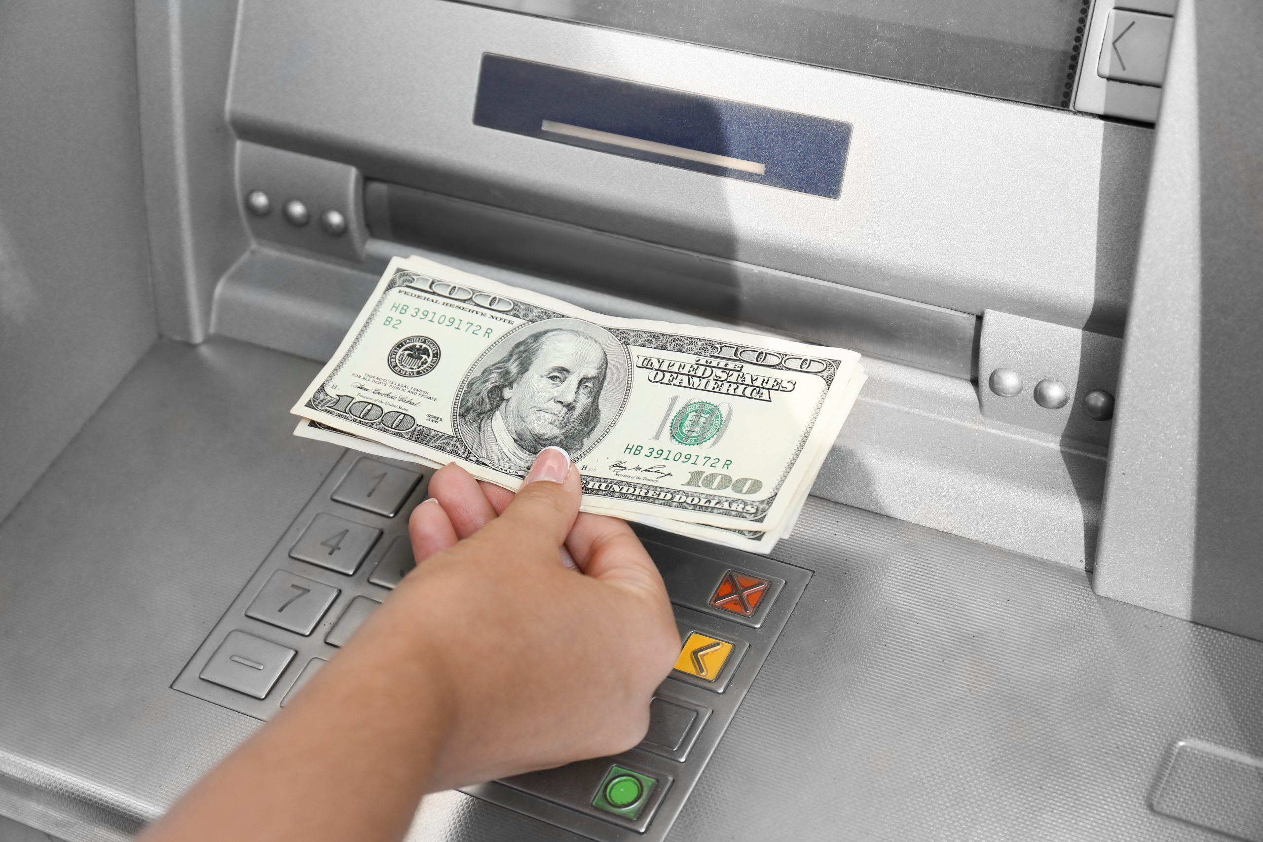 Withdrawing savings account Money From Atm
