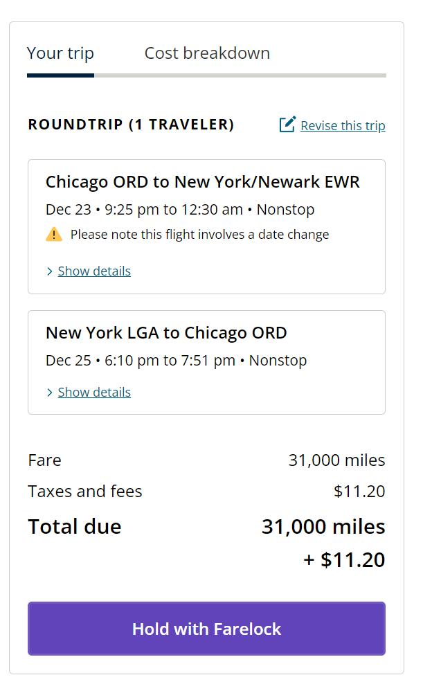 approve your order (31k miles) on United website
