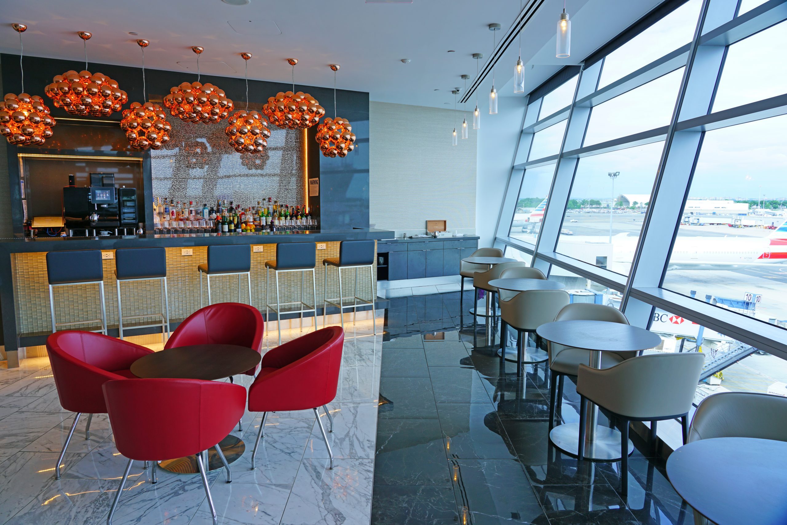 New American Airlines lounge at JFK international airport