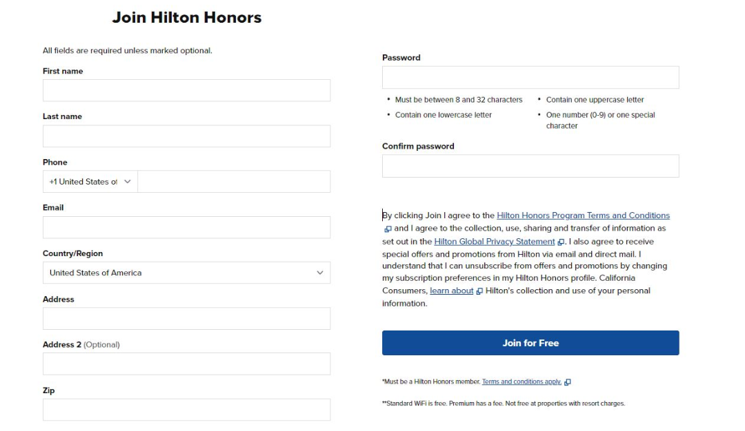 How Can You Join the Hilton Honors Loyalty Program