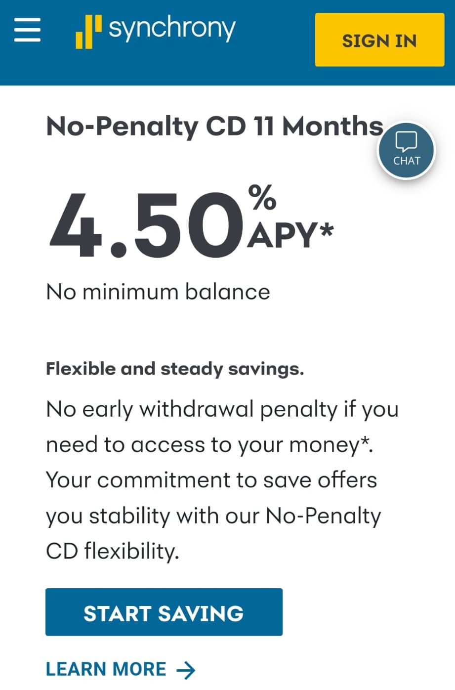 Synchrony no penalty cd