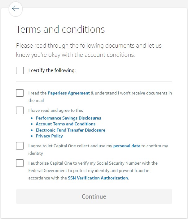 Terms And Conditions Capital One