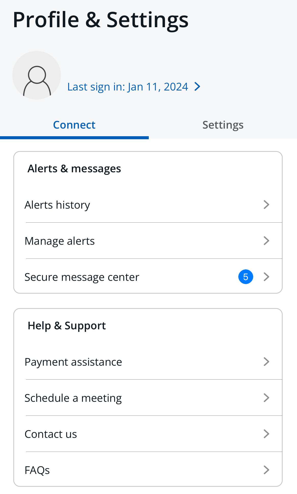 Change alert settings on Chase app