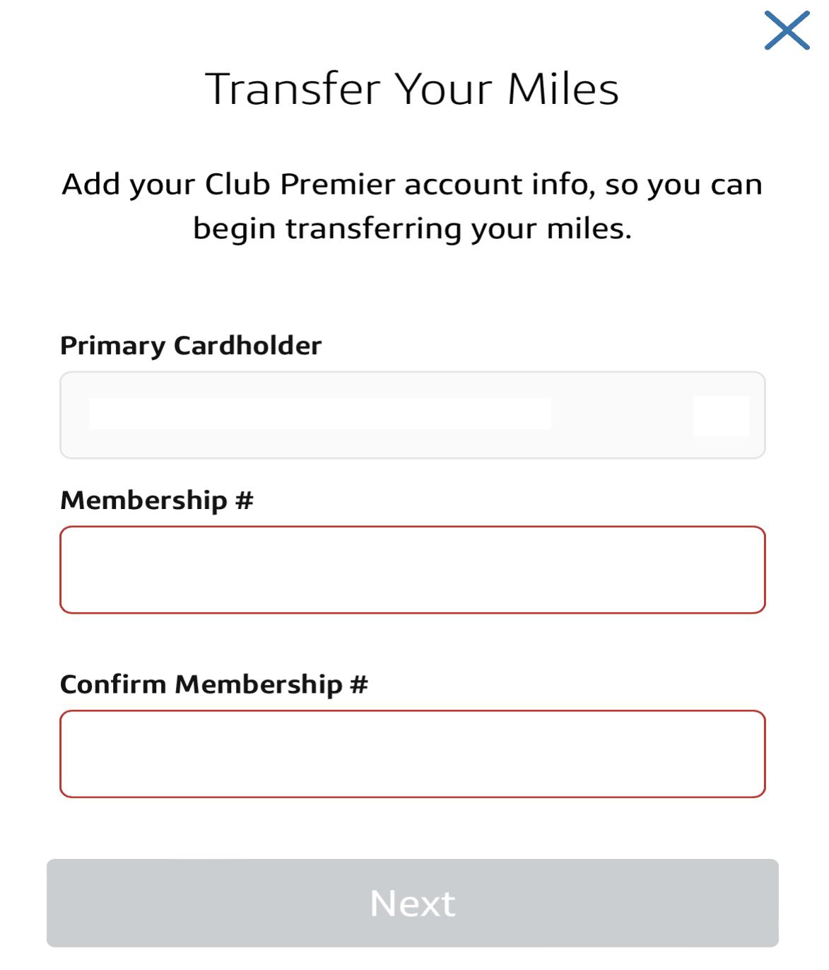 Capital One Mile Transfer Example