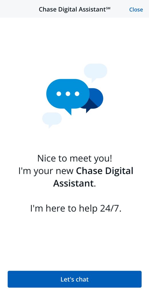 Chase digital assistant