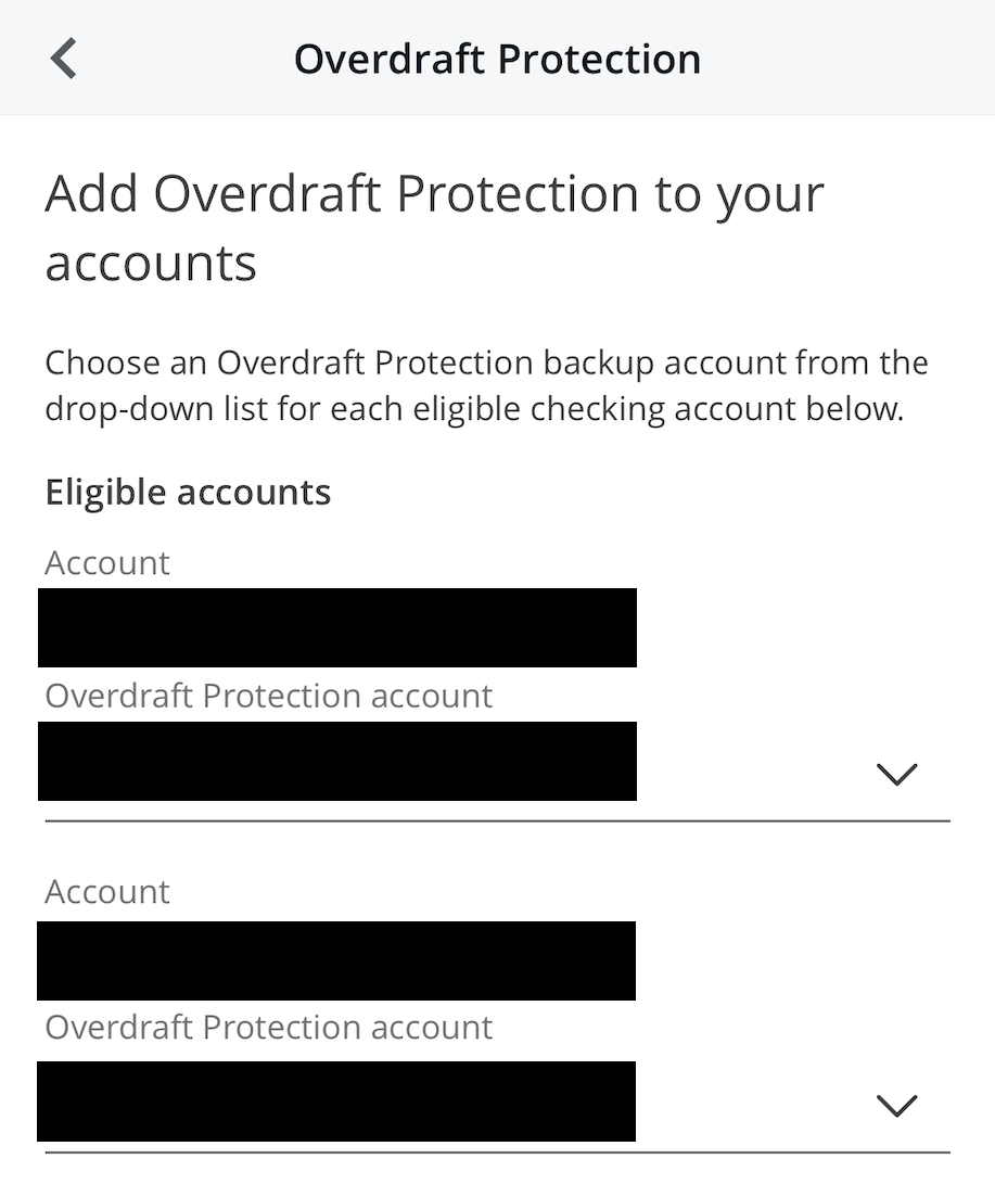 Chase overdraft protection