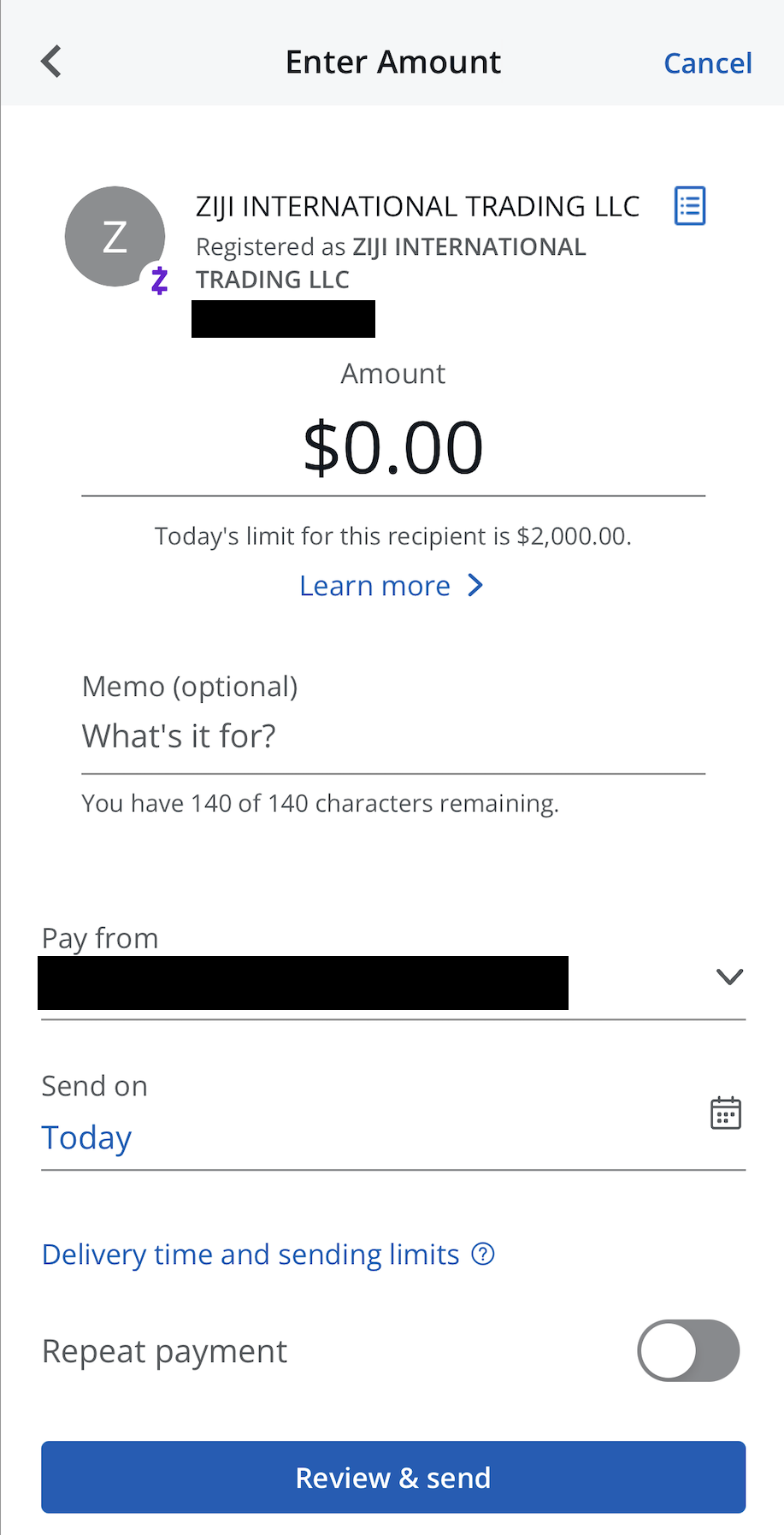 Chase send money with Zelle