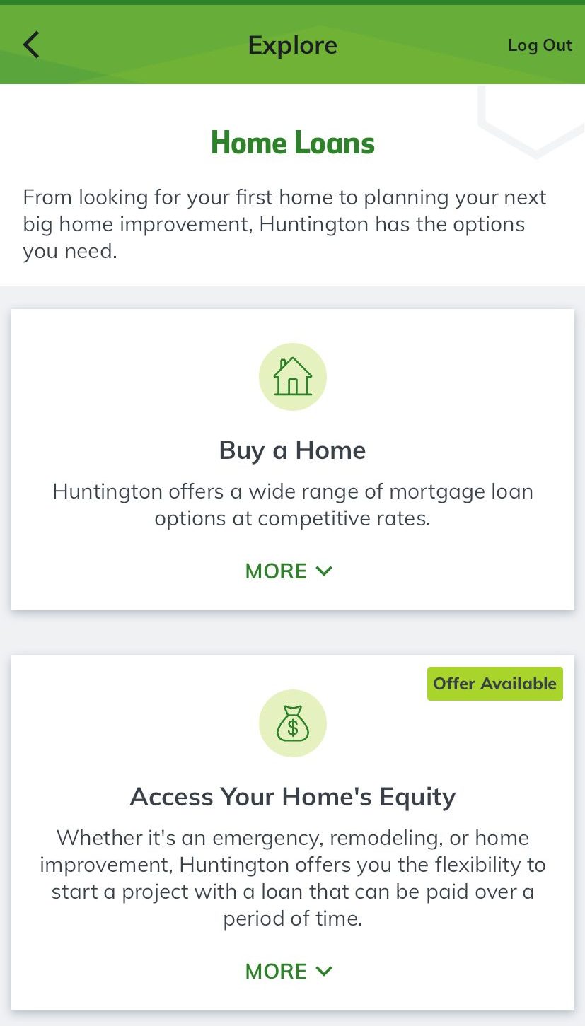 Get a home loan on Huntington bank
