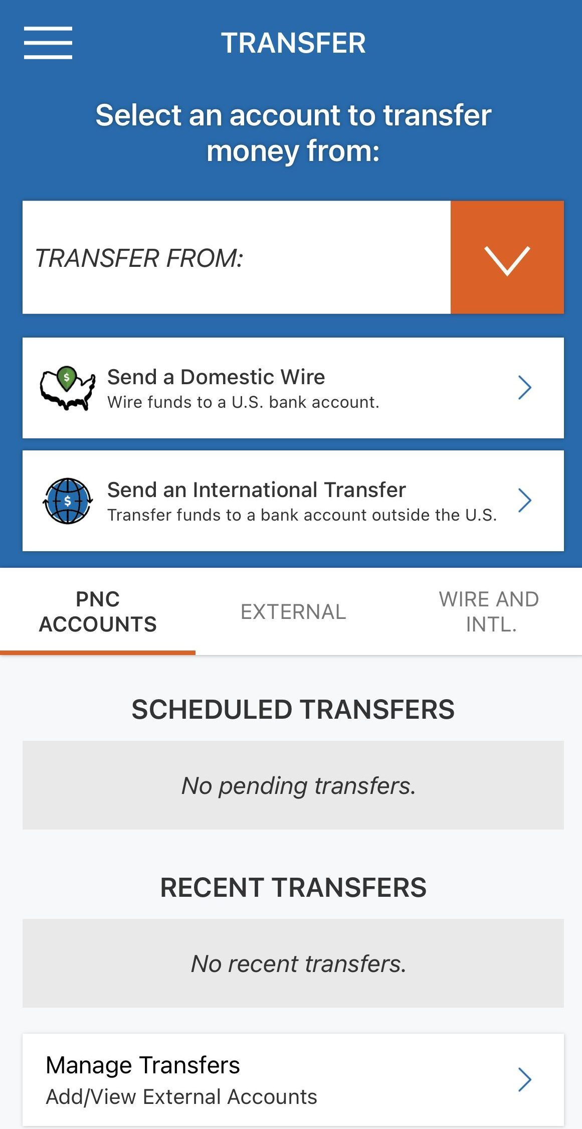 PNC Virtual Wallet money Transfer