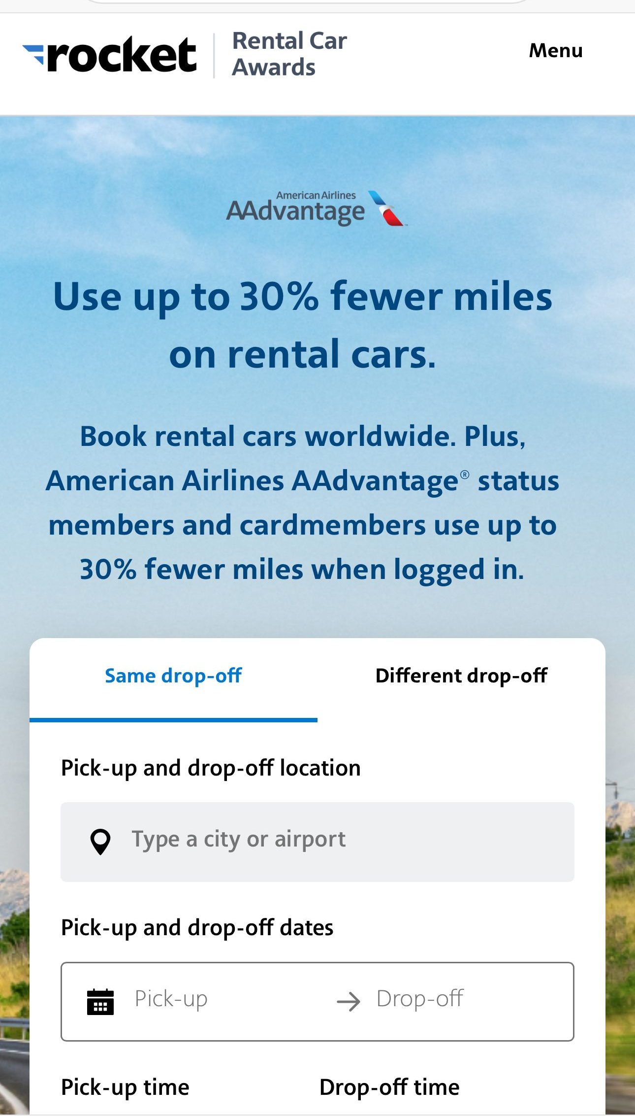 Redeem AA Miles for Cars