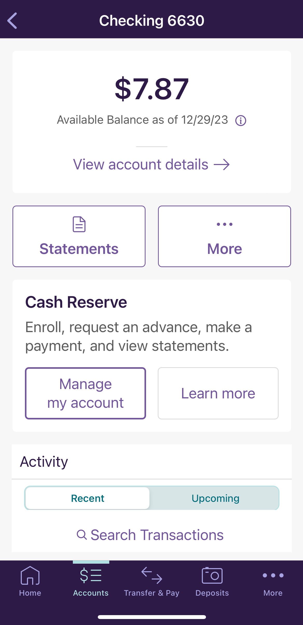 Truist Checking Account Overview