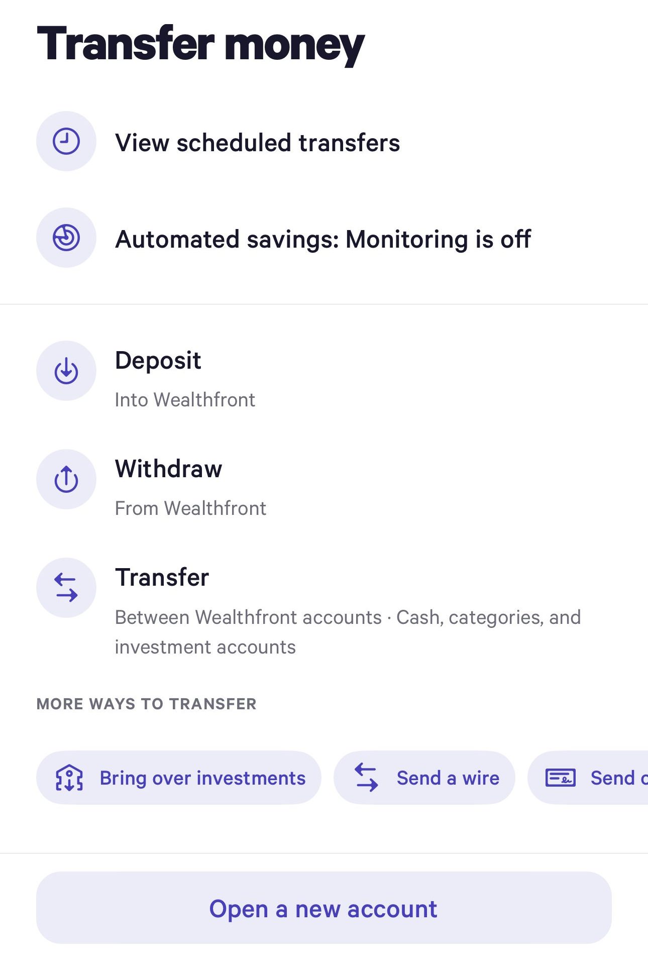 Wealthfront how to transfer money