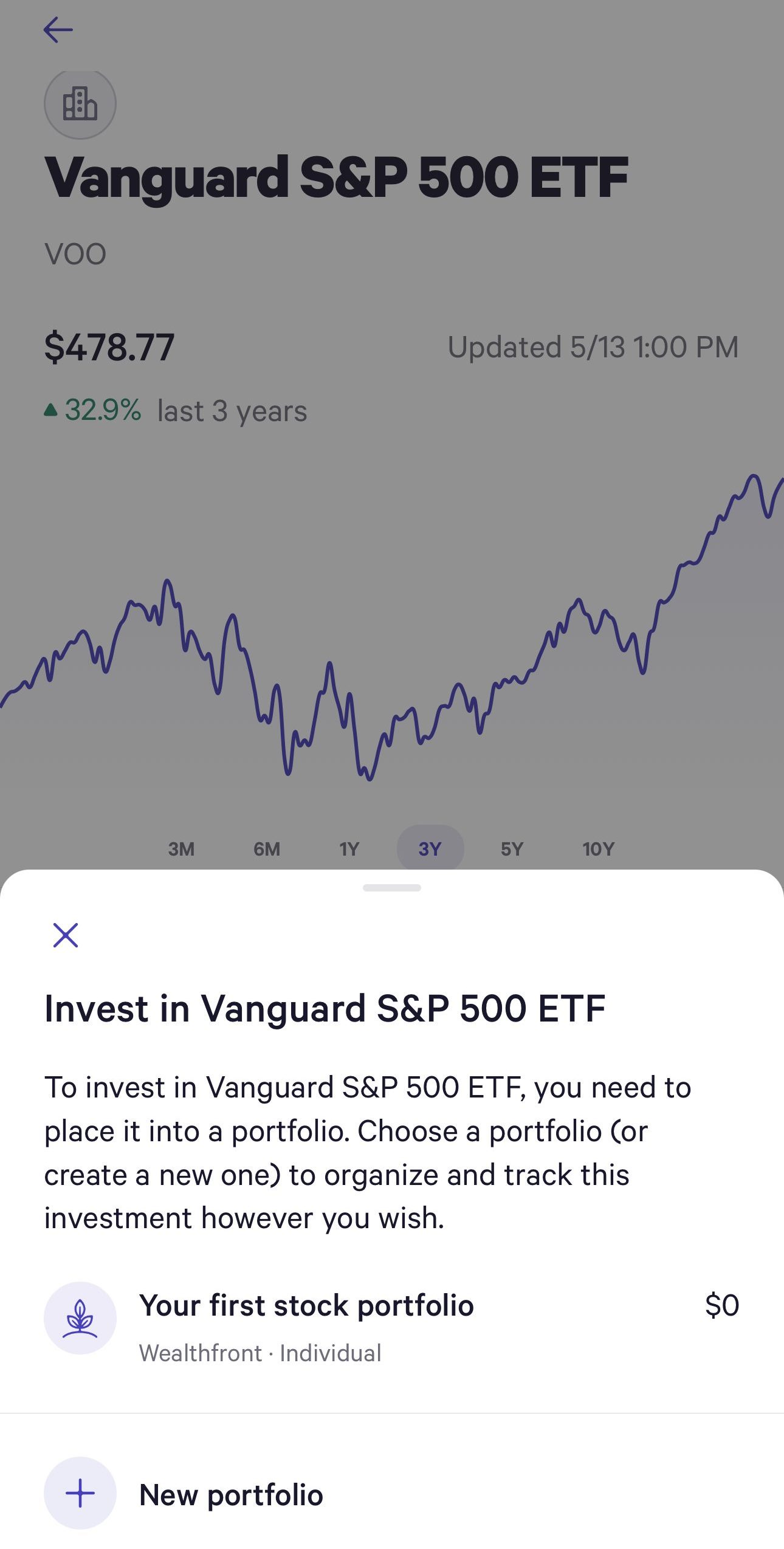 Wealthfront ETF self-investing