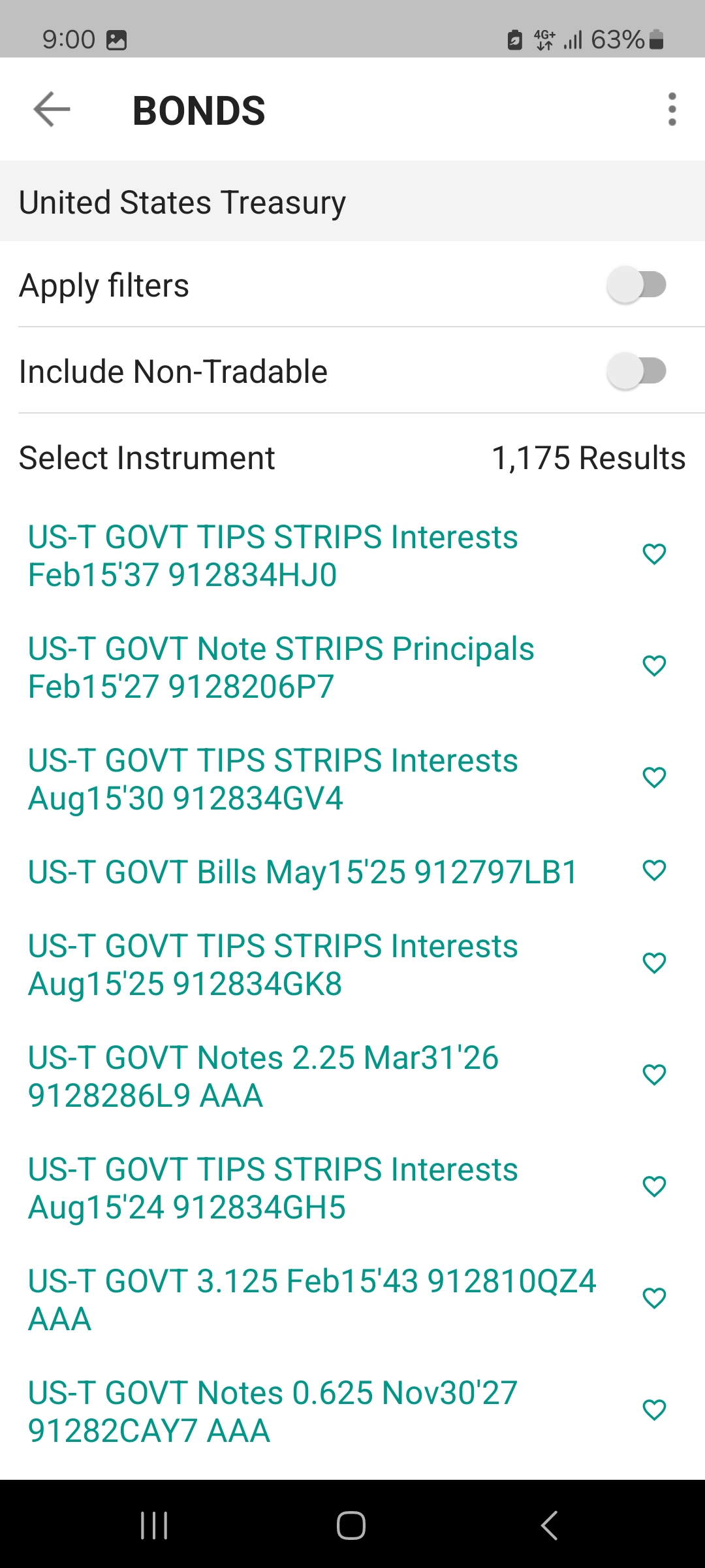 Buy US Government bonds on Interactive Brokers