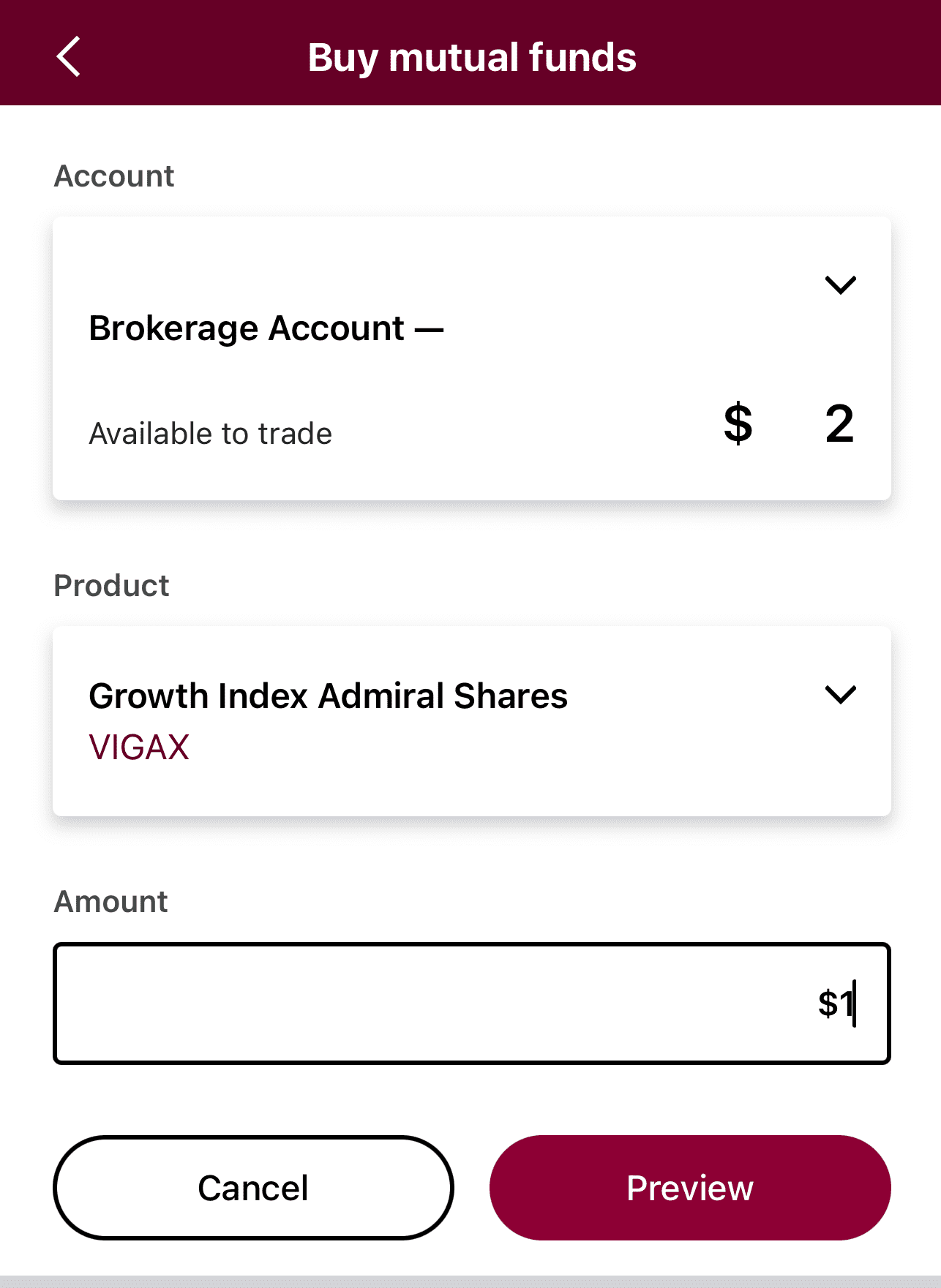 buy mutual funds on Vanguard