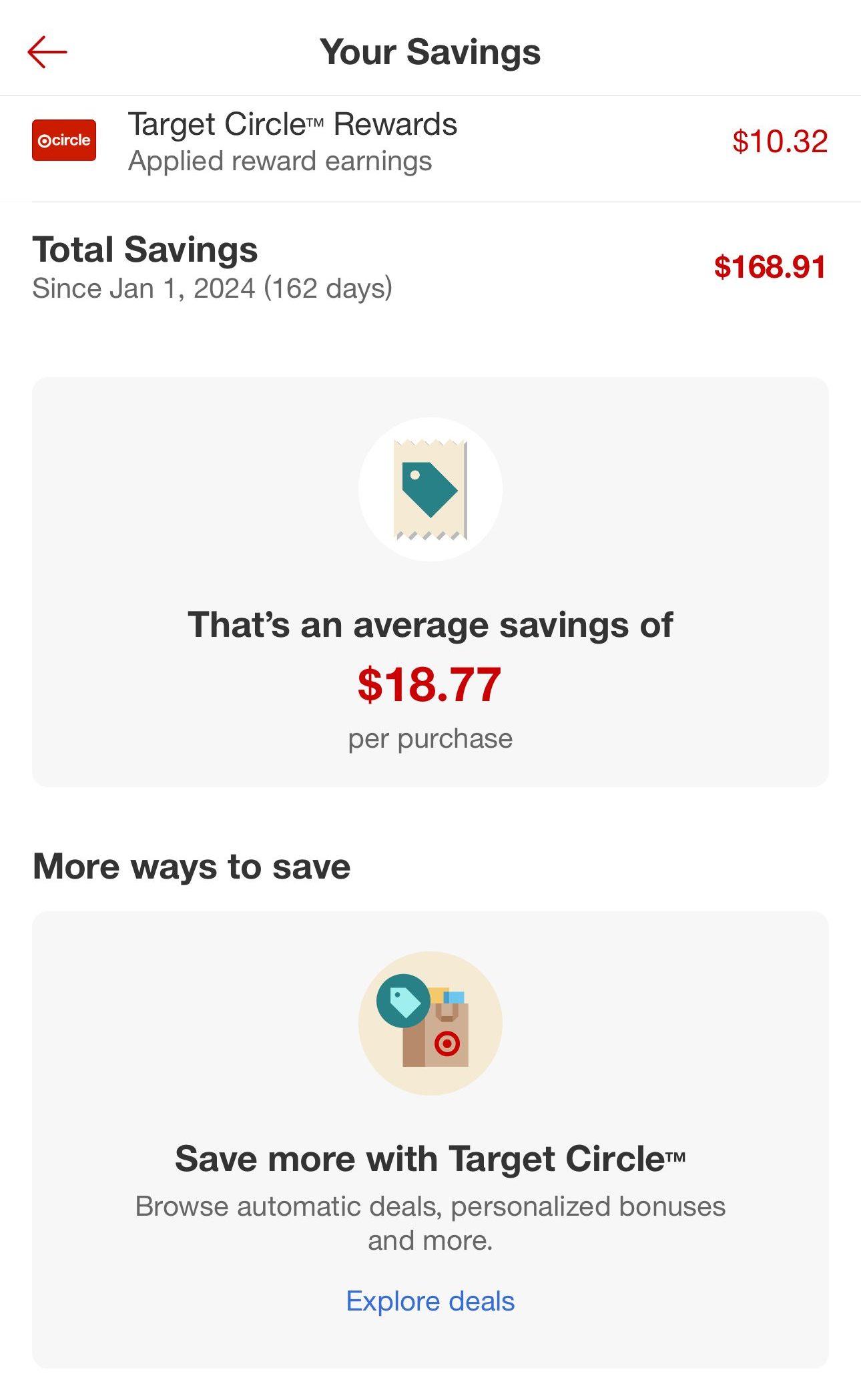 Target Circle card rewards and savings