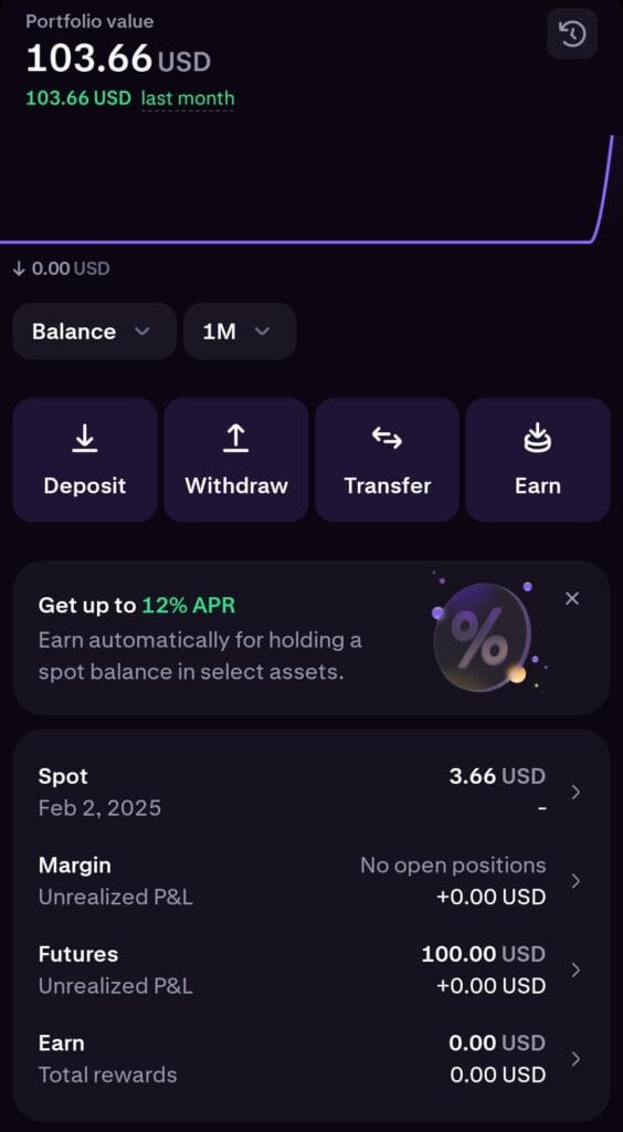 Kraken Pro portfolio overview