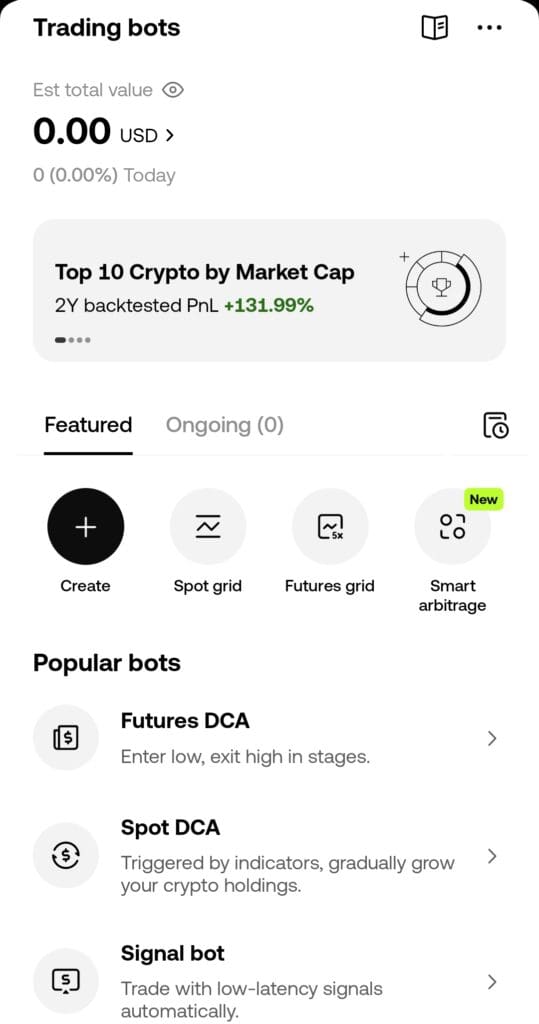 OKX trading bots
