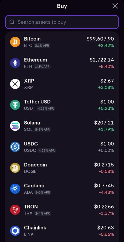 explore assets, Kraken