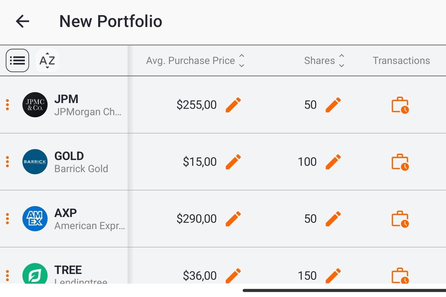 customize portfolio in TipRanks