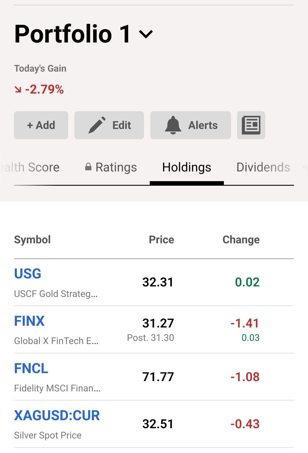 manage portfolio, Seeking Alpha free plan